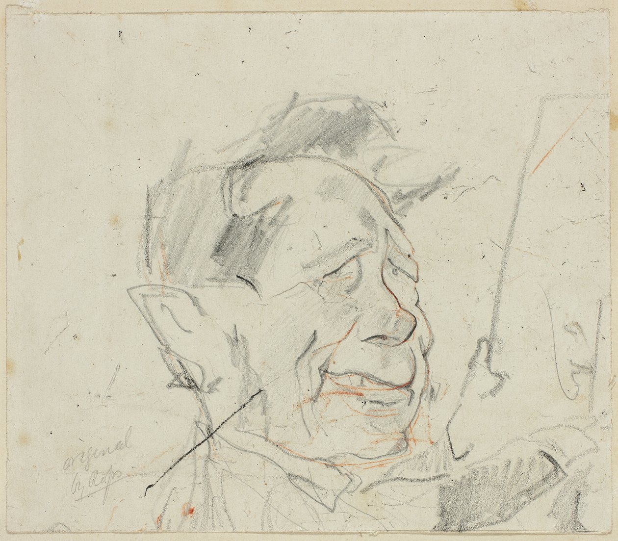 Luonnos Ferdinand Marinuksesta tekijältä Félicien Rops