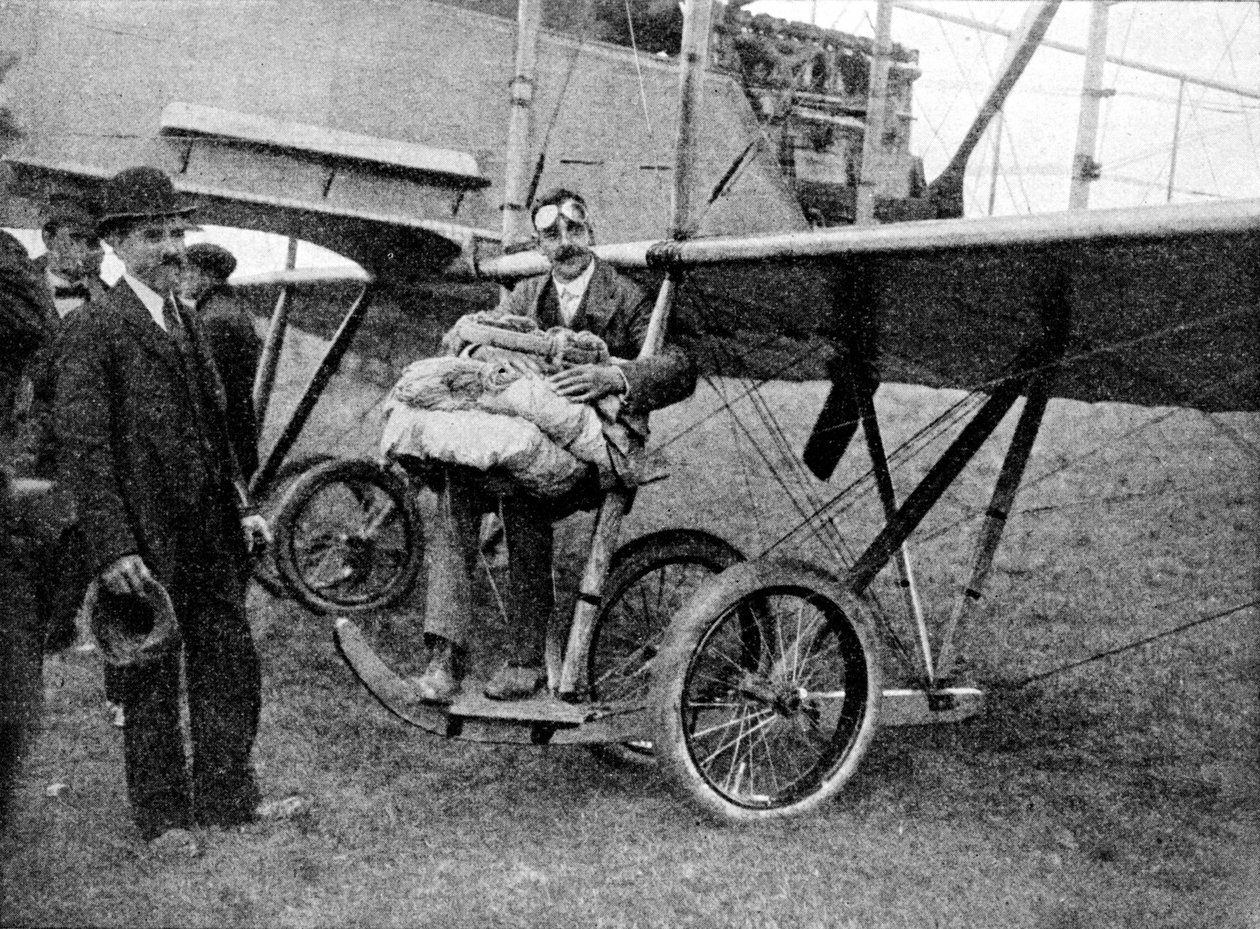 Ensimmäinen laskuvarjon pudotus lentokoneesta Englannissa, 1914 1934 tekijältä Flight Photo