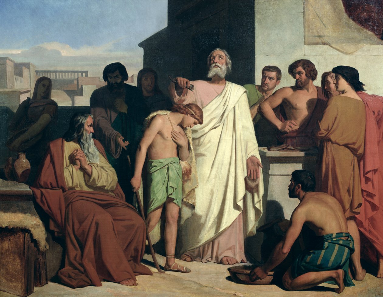 Samuelin Daavidin voitelu, 1842 tekijältä Félix Joseph Barrias