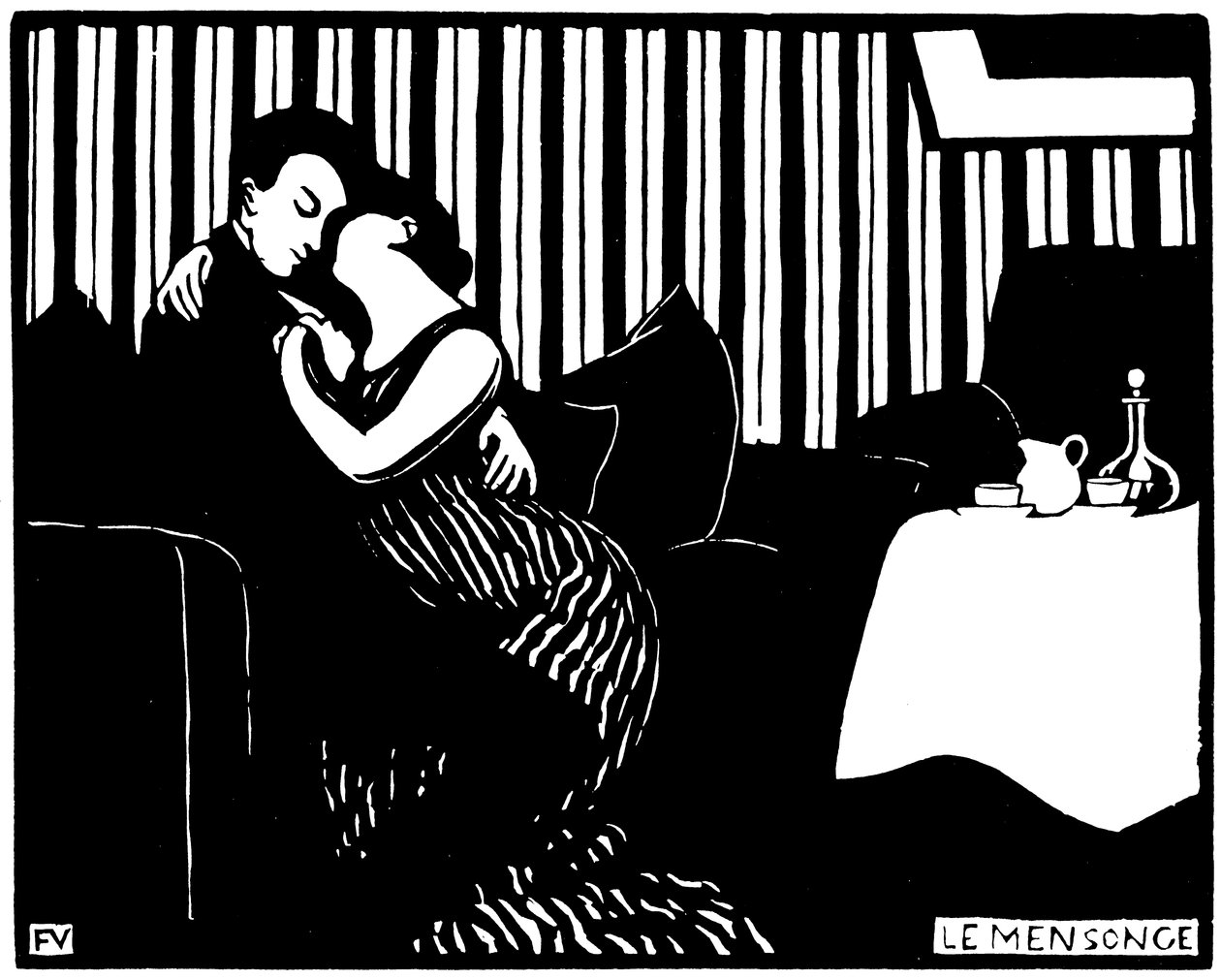Le mensonge Intimités I tekijältä Félix Valloton