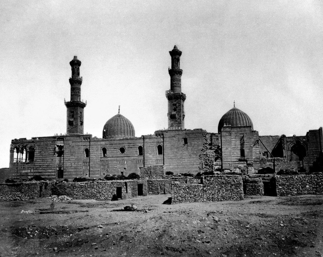 Sultan Barquqin moskeija, Kairo, Egypti, 1878 tekijältä Félix Bonfils