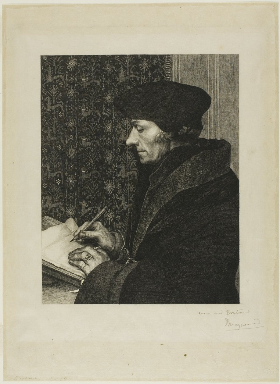Erasmus tekijältä Félix Henri Bracquemond