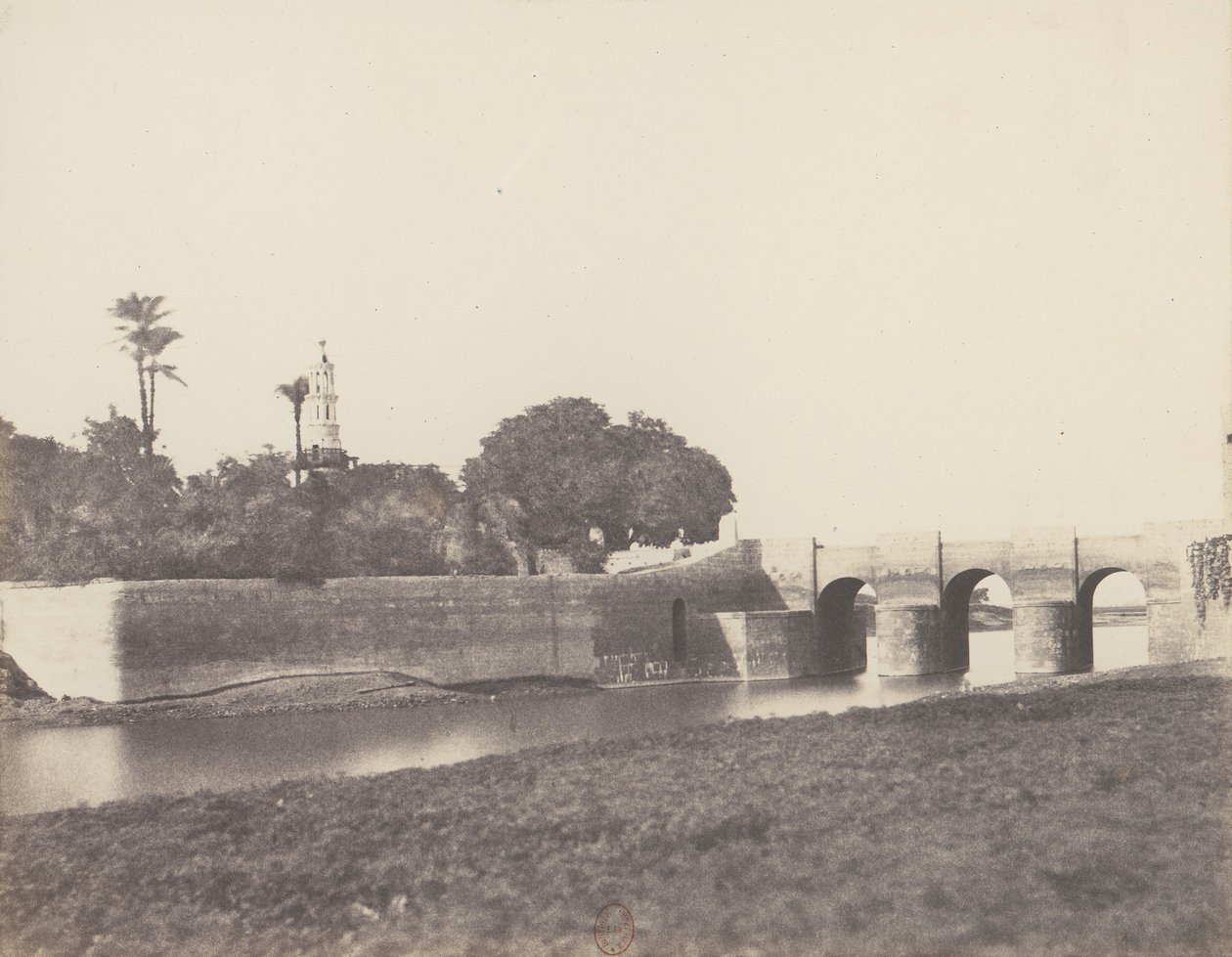 Syout, Pont Sur le Grand Canal, 1851-52, painettu 1853-54. tekijältä Félix Teynard