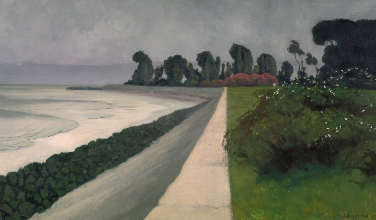 Meri Honfleurissa tekijältä Félix Vallotton