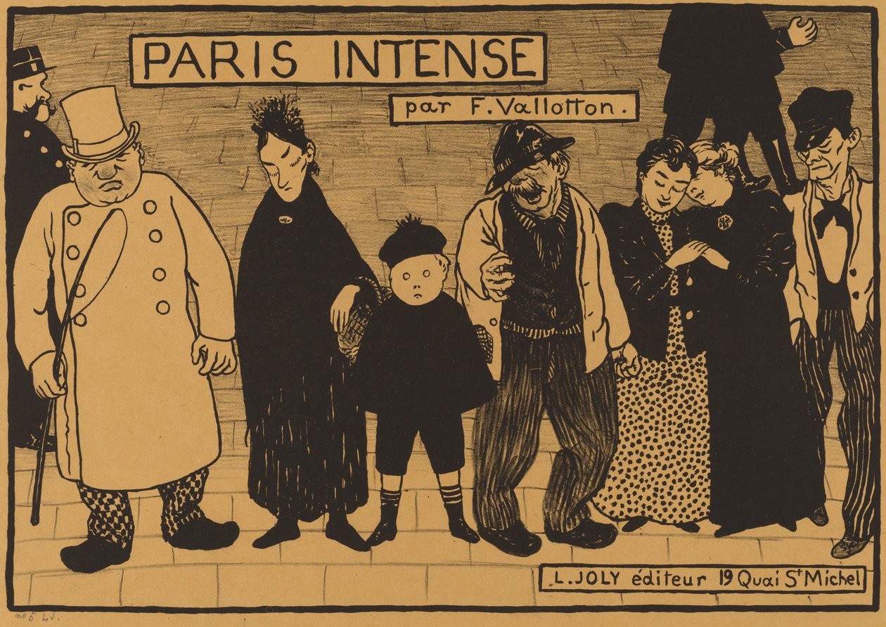 Etukappale Paris Intensestä, 1894. tekijältä Félix Vallotton
