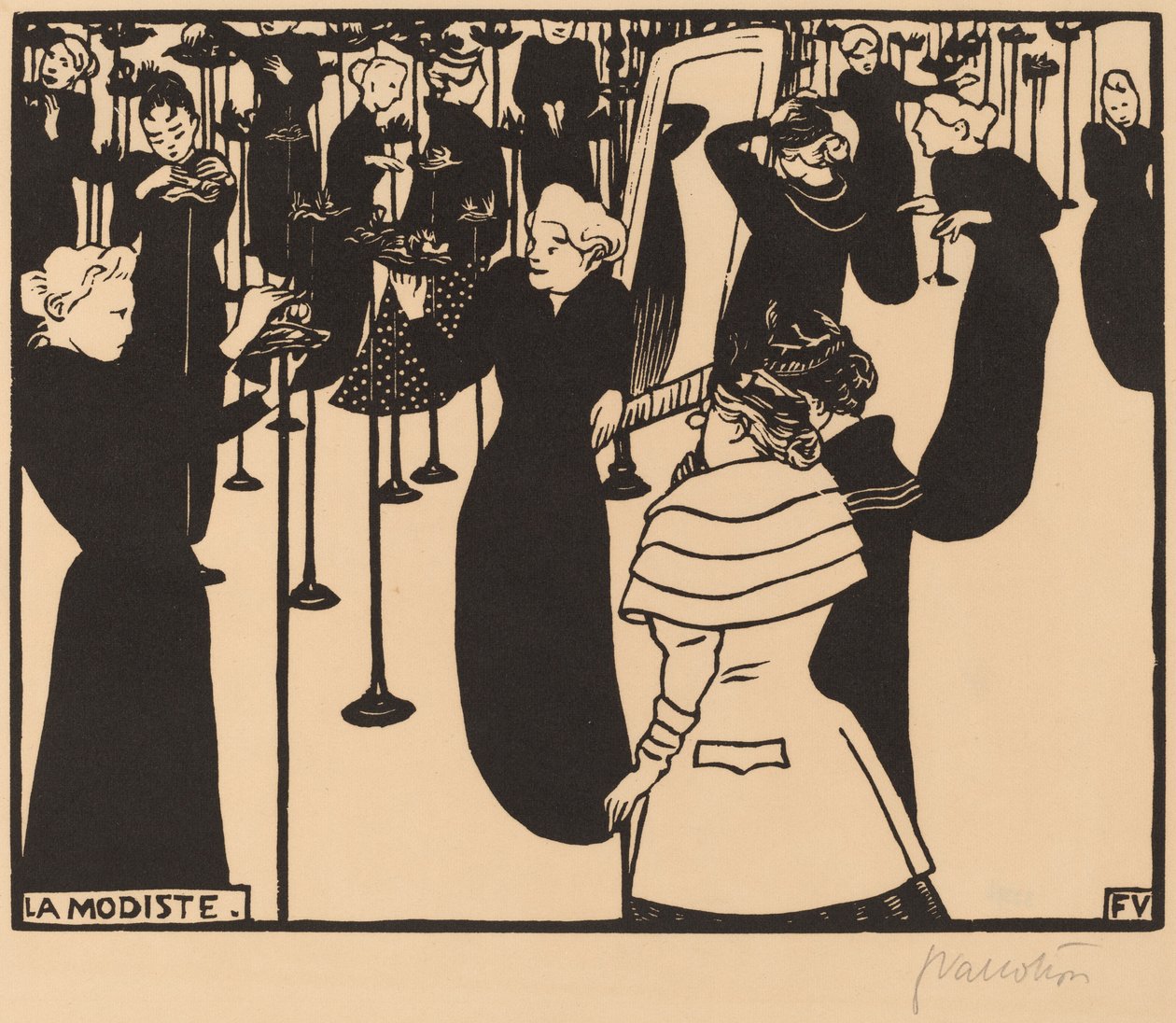 The Milliner tekijältä Félix Vallotton