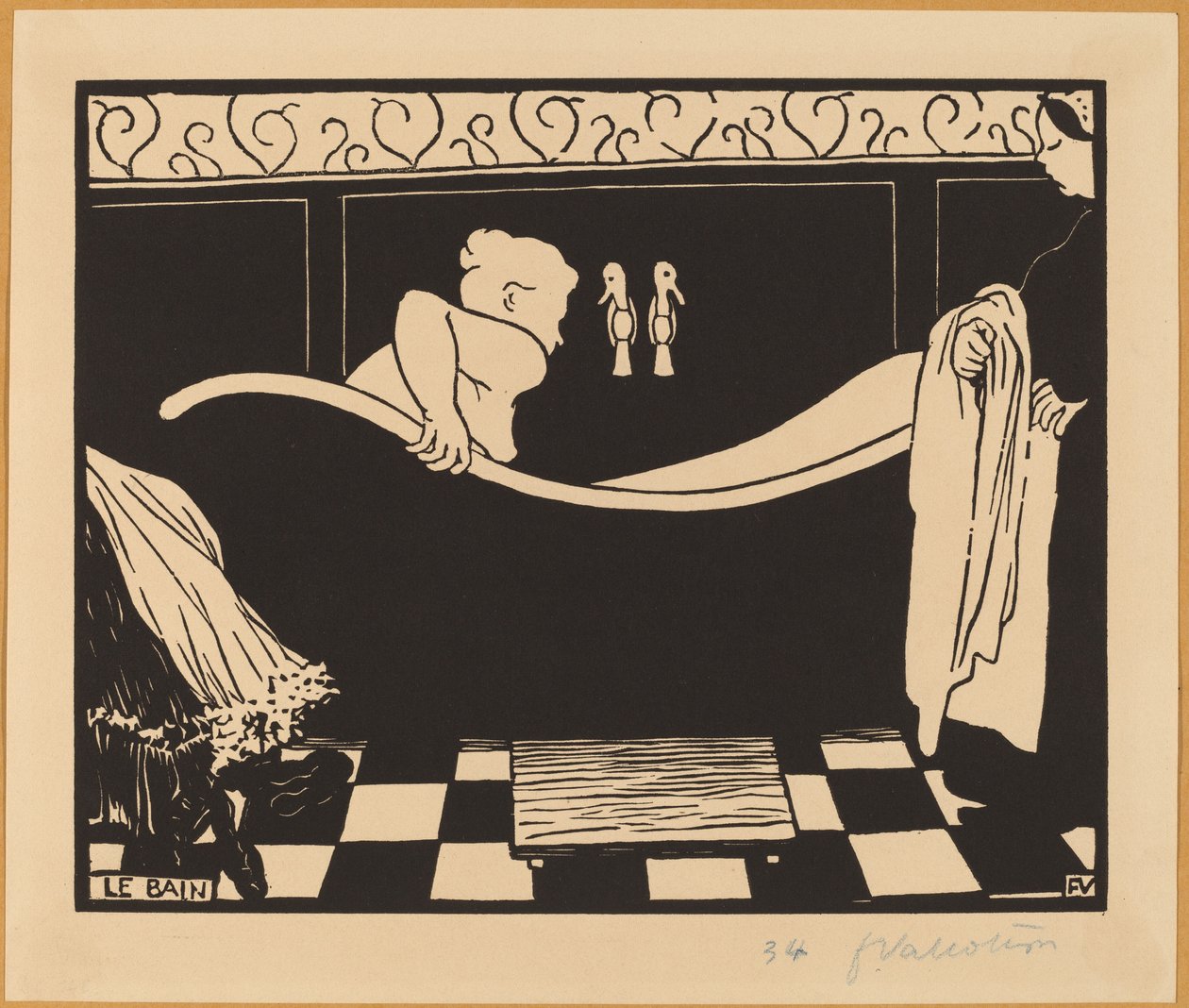 Le Bain (kylpylä) tekijältä Félix Vallotton