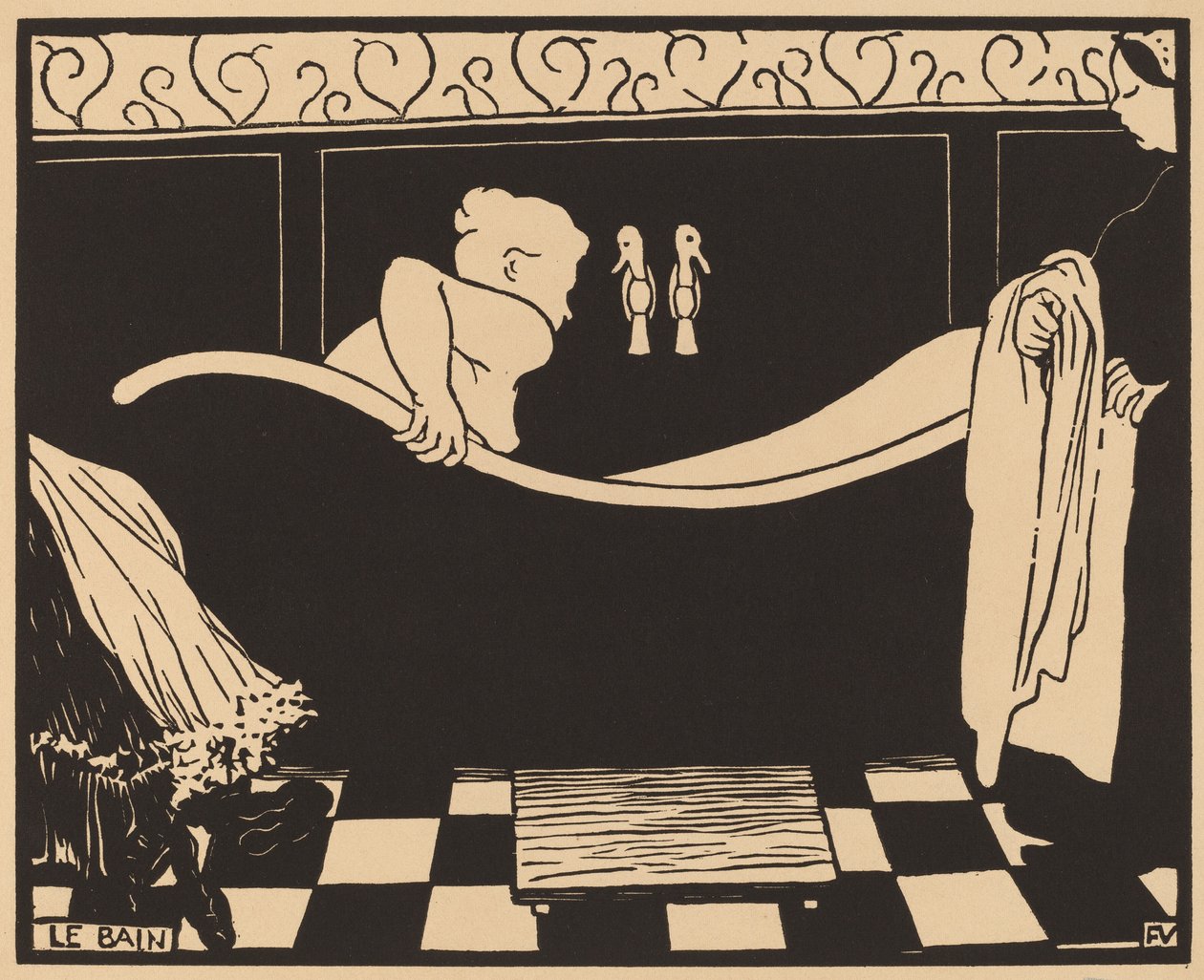 Le Bain The Bath, 1894. tekijältä Félix Vallotton