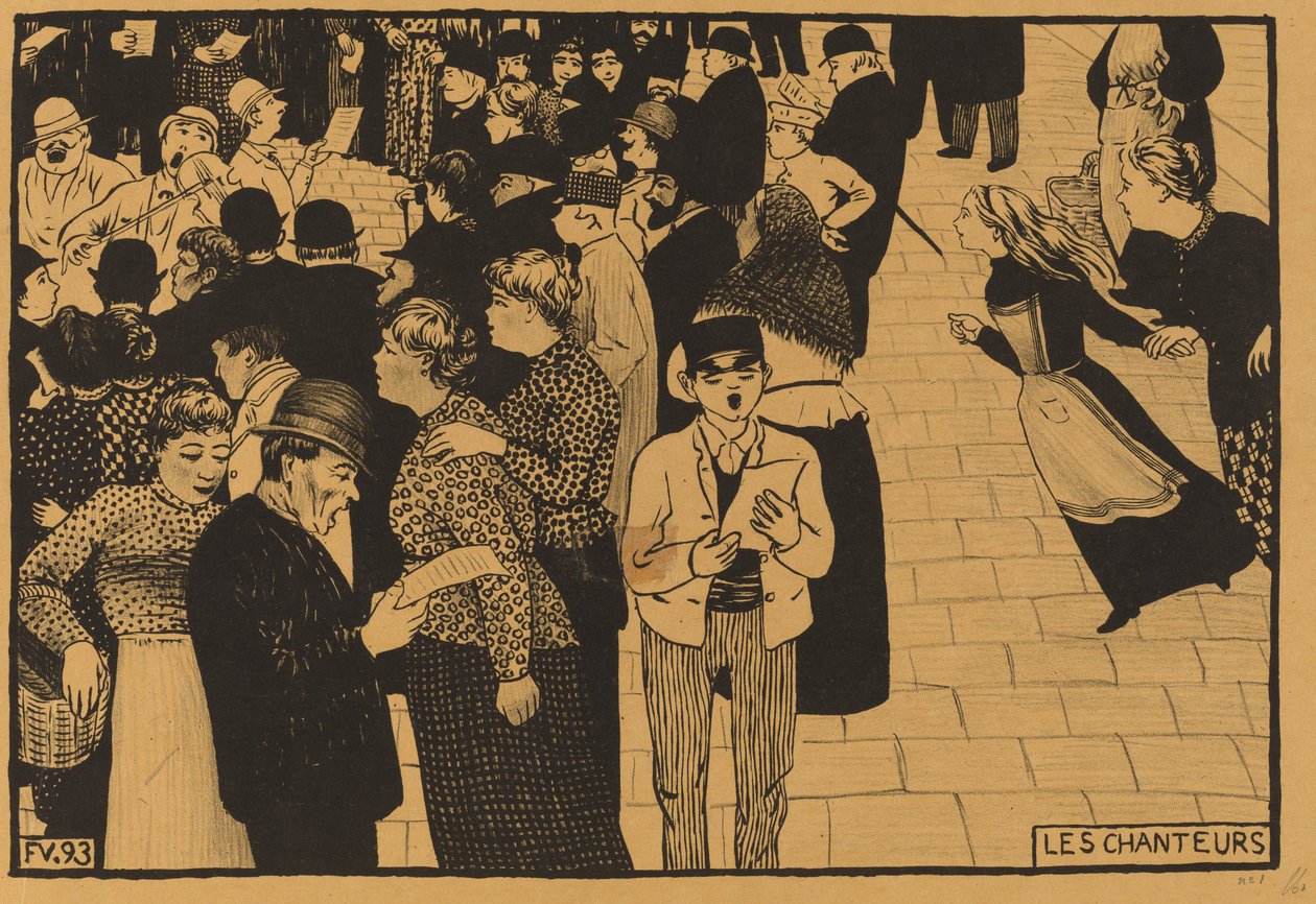 Laulajat tekijältä Félix Vallotton