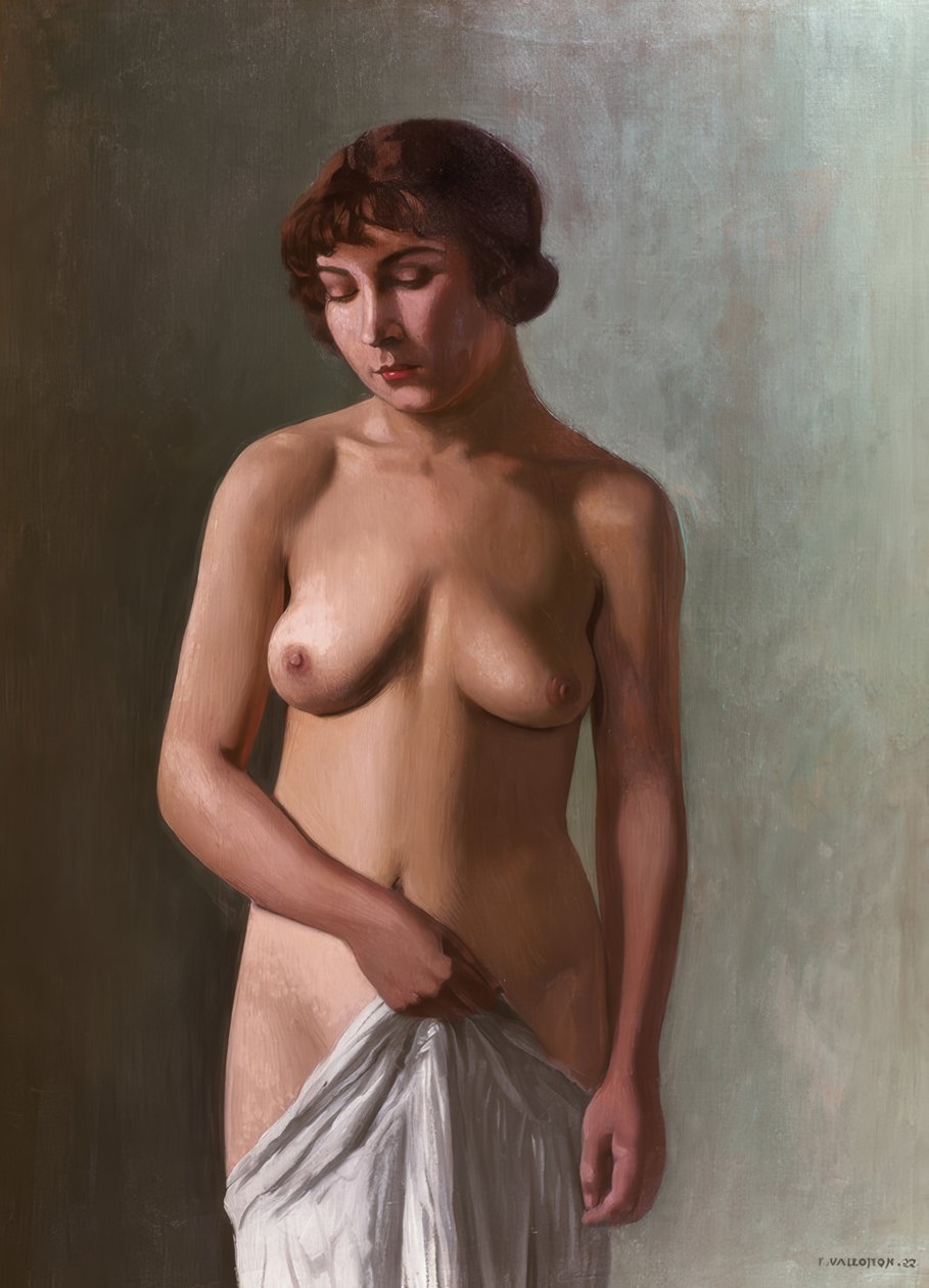 Seisova nuori tyttö tekijältä Félix Vallotton