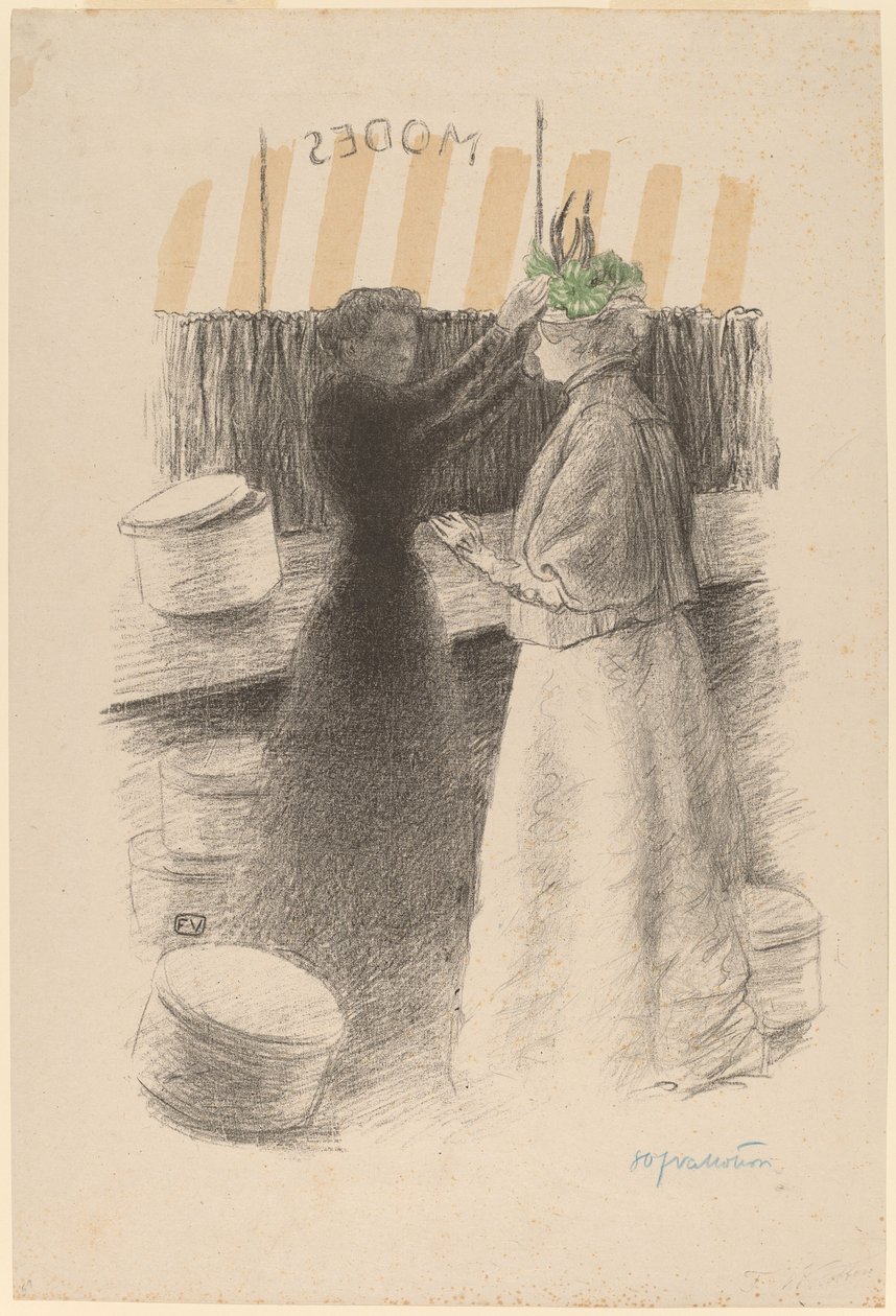 Vihreä hattu tekijältä Félix Vallotton