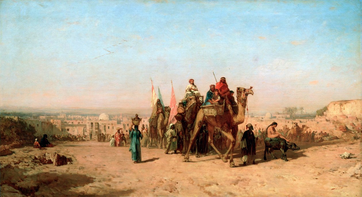 Karavaani, 1860. tekijältä Félix Ziem