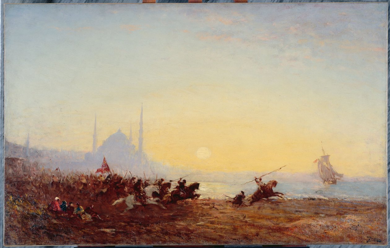Fantasia Konstantinopolissa, vuosina 1880-1895 (öljy kankaalle). tekijältä Félix Ziem