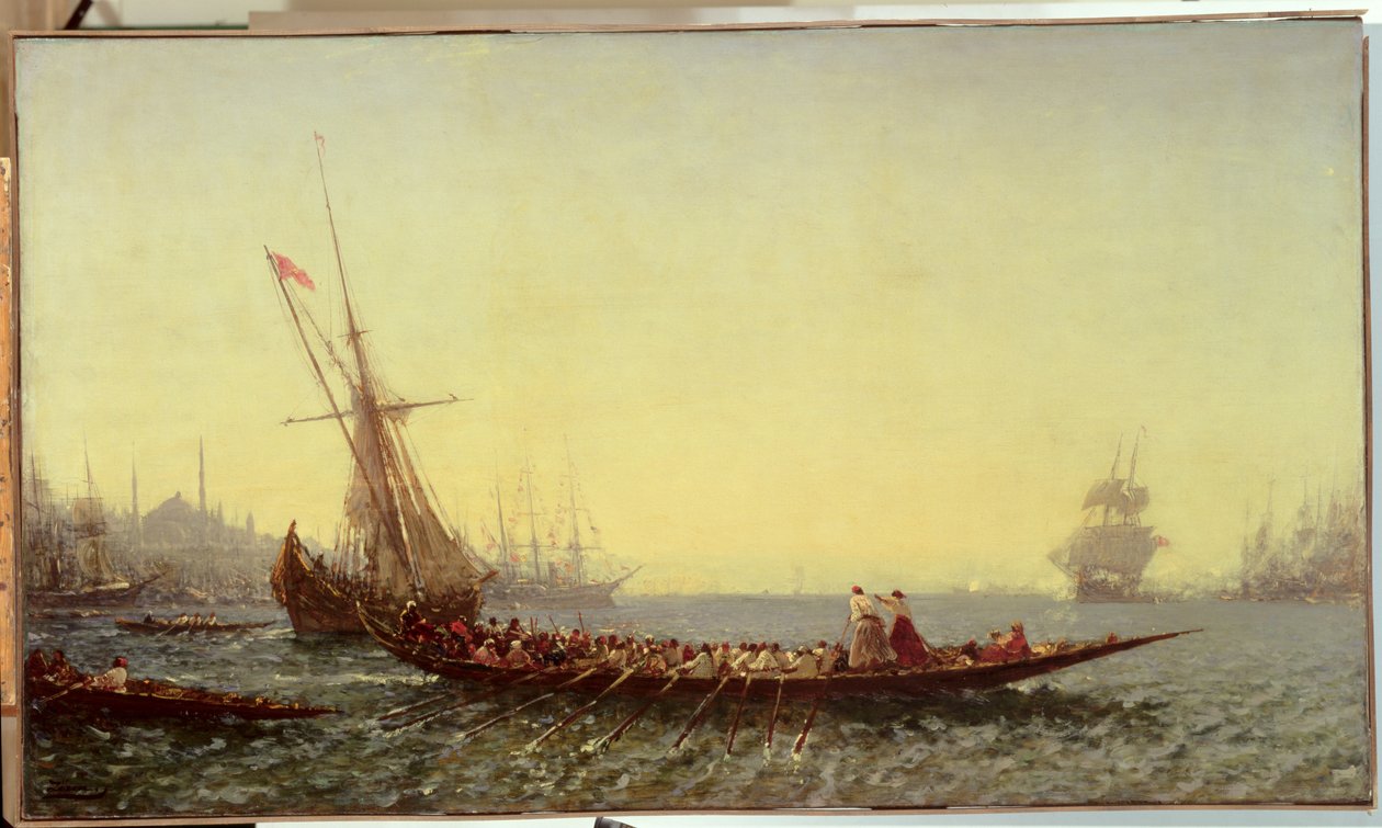 Konstantinopolin satama, 1880-luku tekijältä Félix Ziem