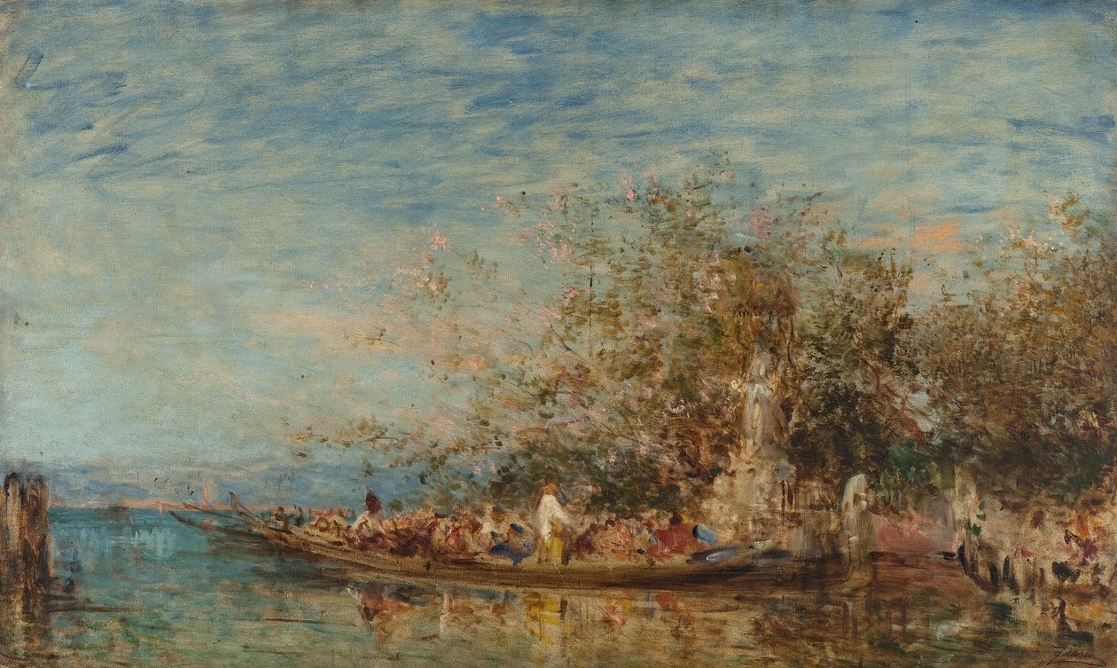 Tarjous Madonnalle, 2. vuosisadan puolikas 1800-luvulla (öljy kankaalle). tekijältä Félix Ziem