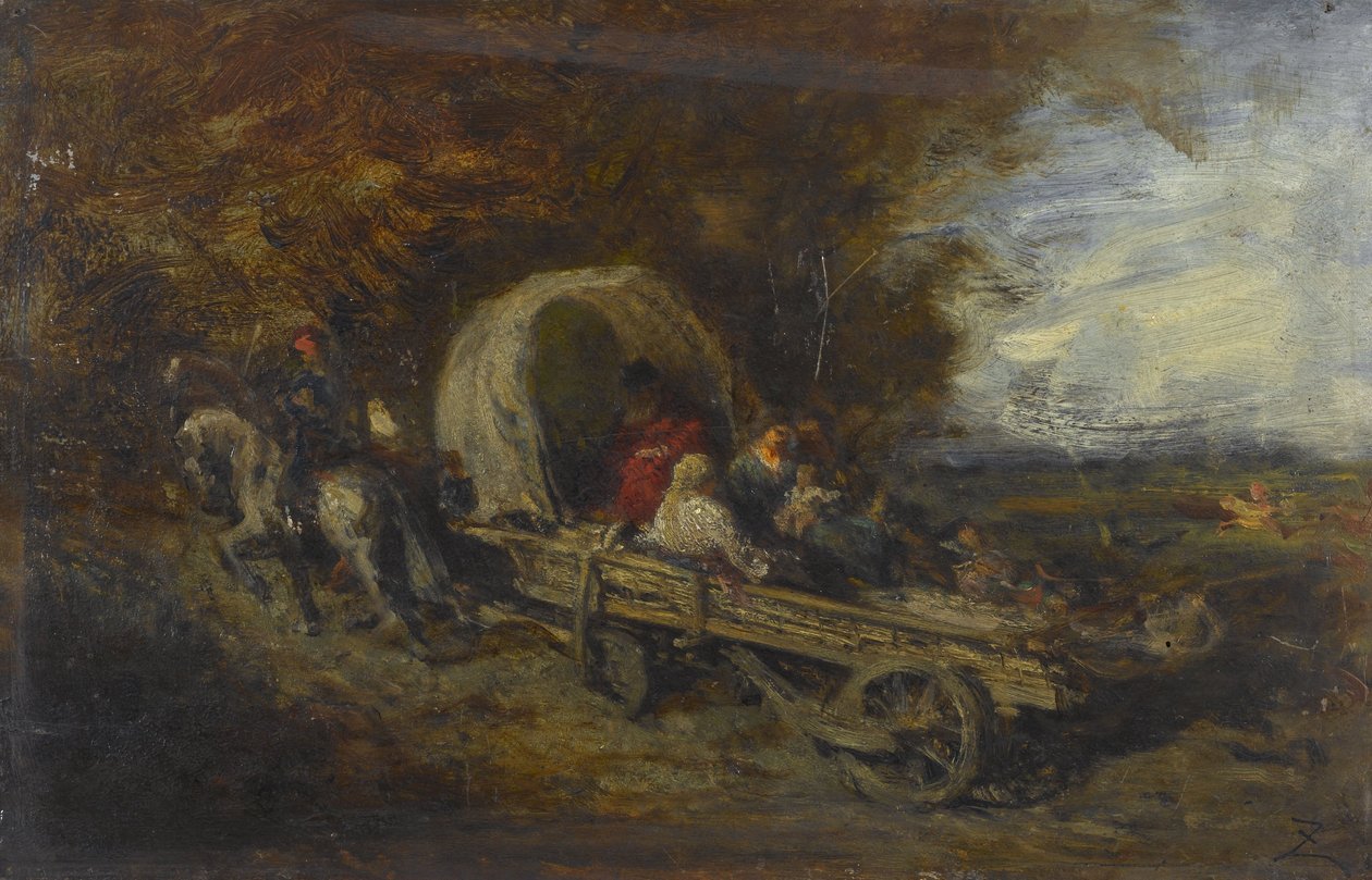Vaunut, vuosina 1843-1844 (öljy puulle) tekijältä Félix Ziem
