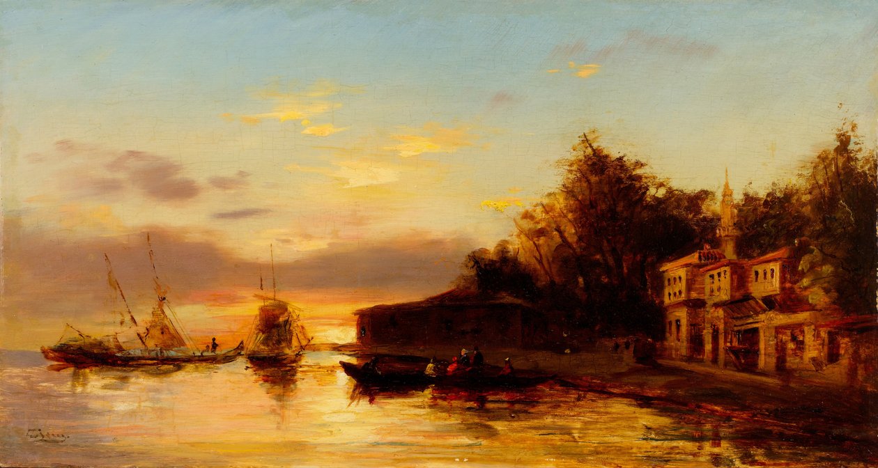 Näkymä Istanbuliin, 1800-luvun toinen puoli. tekijältä Félix Ziem