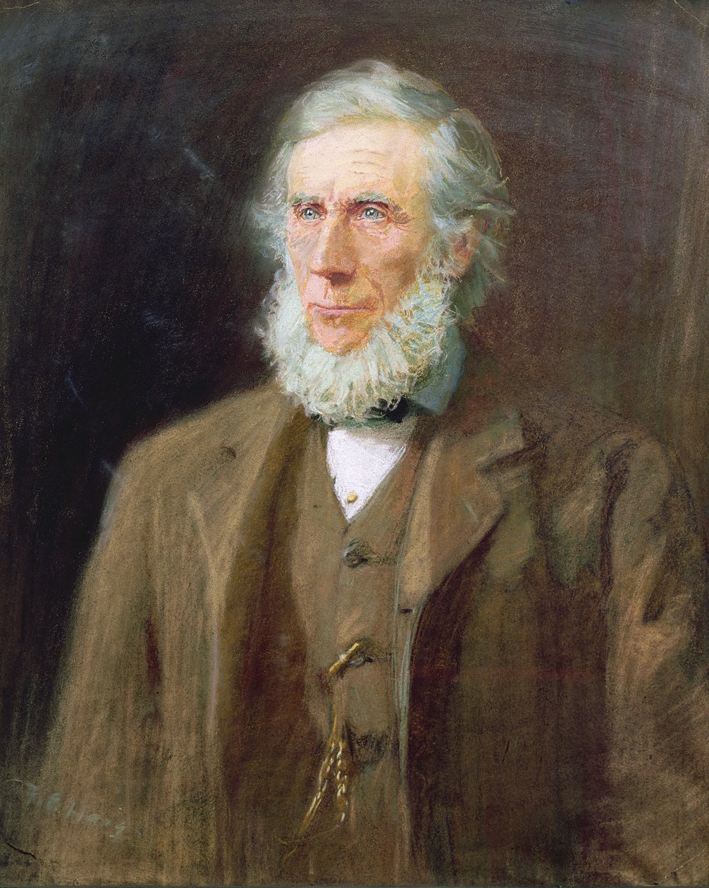 John Tyndallin (1820-93) muotokuva (pastelli paperille) tekijältä Florence E. Haig