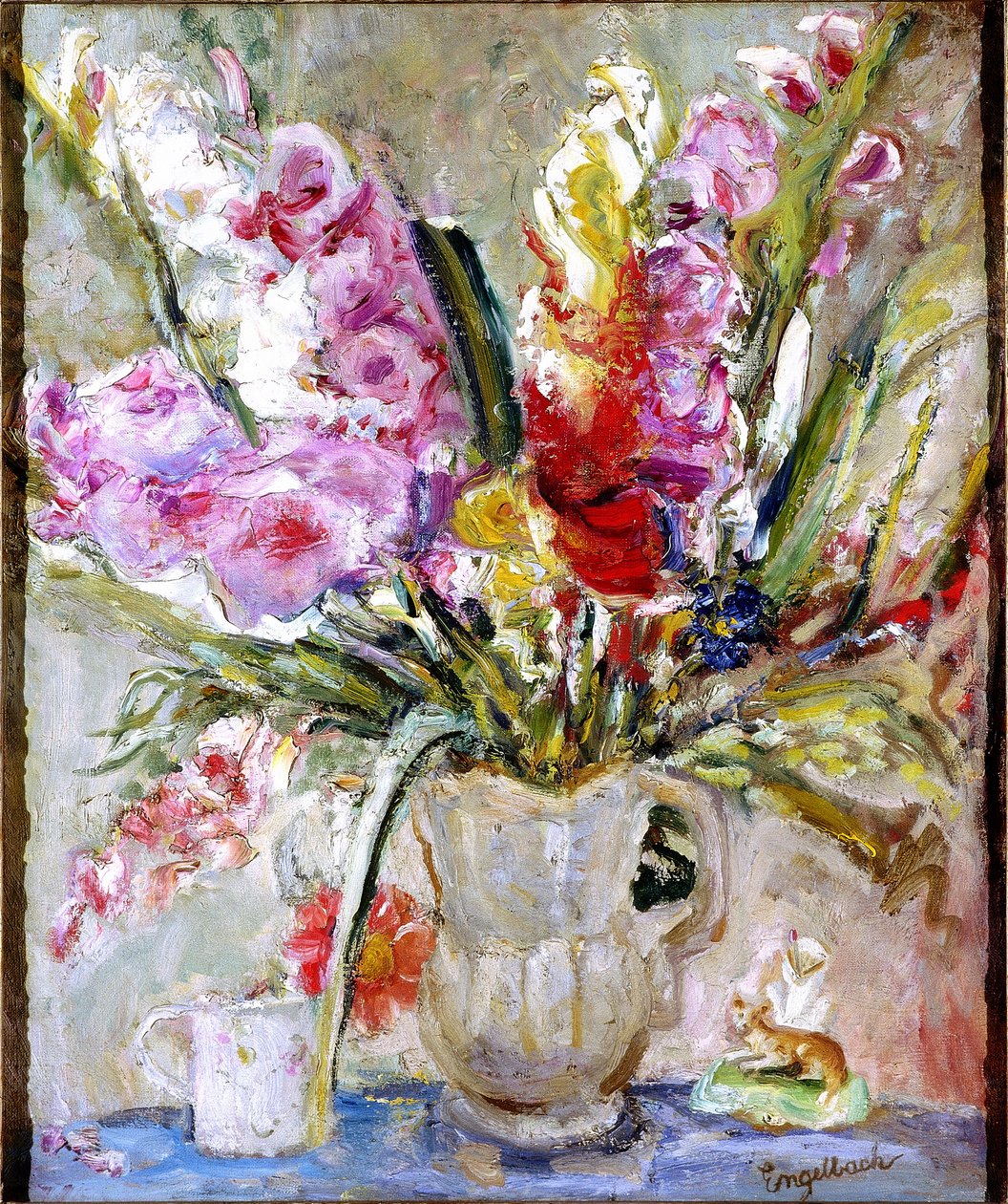 Gladioli (öljy kankaalle) tekijältä Florence Engelbach