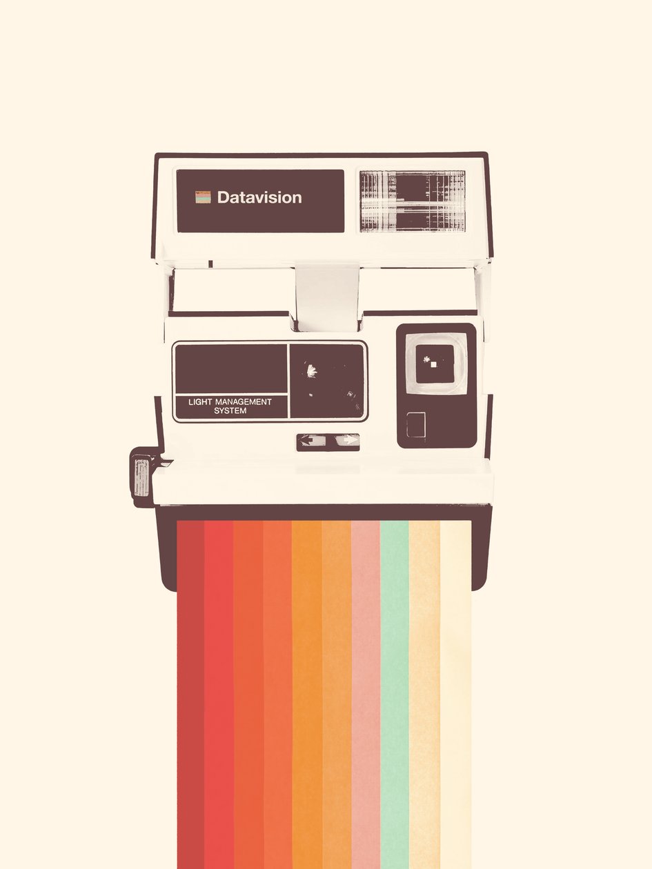 Instant Camera Rainbow, 2019 (digitaalinen) tekijältä Florent Bodart