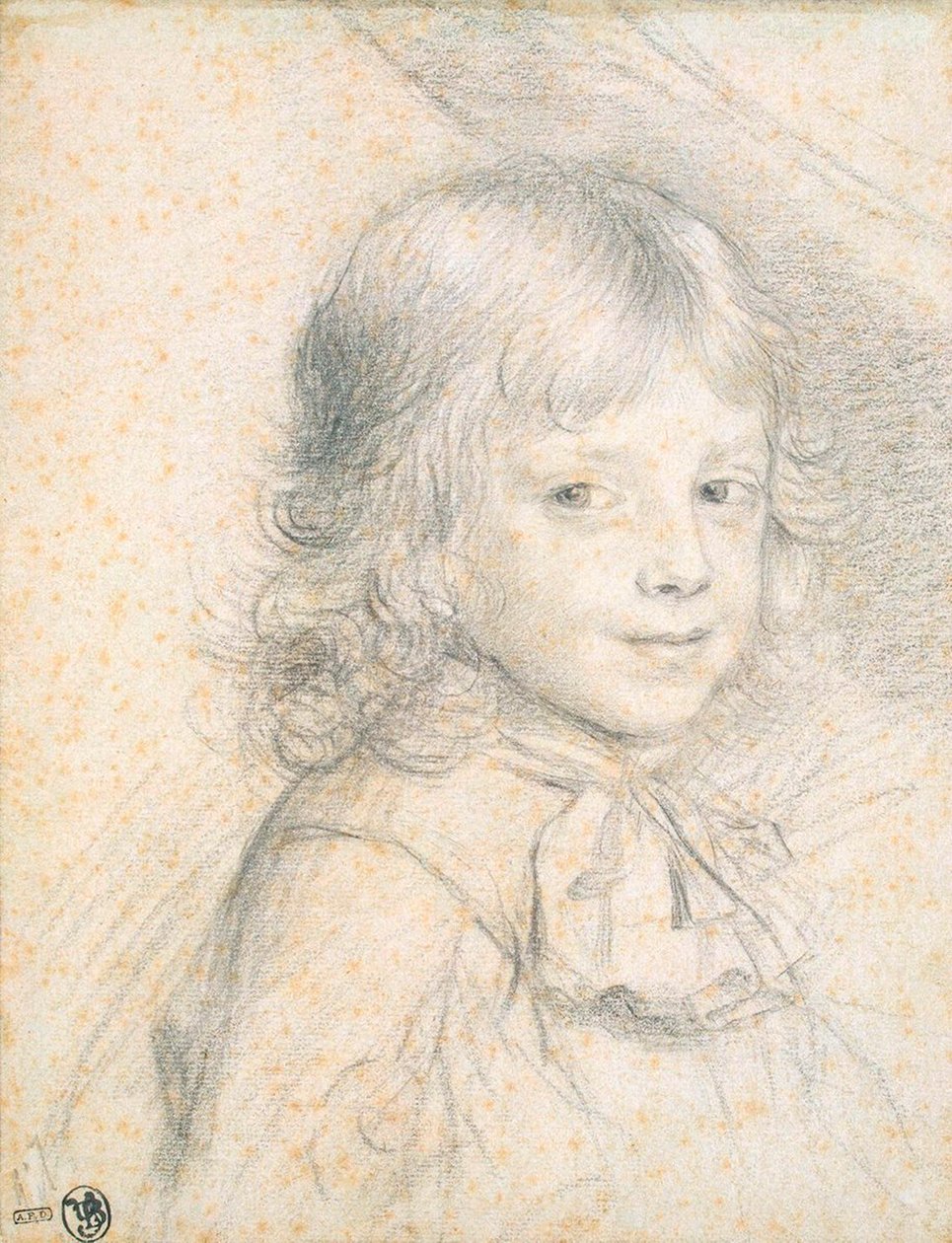 Muotokuva Savoylaisen Filippuksesta lapsena, 1660-1670. tekijältä Florent de La Mare Richart