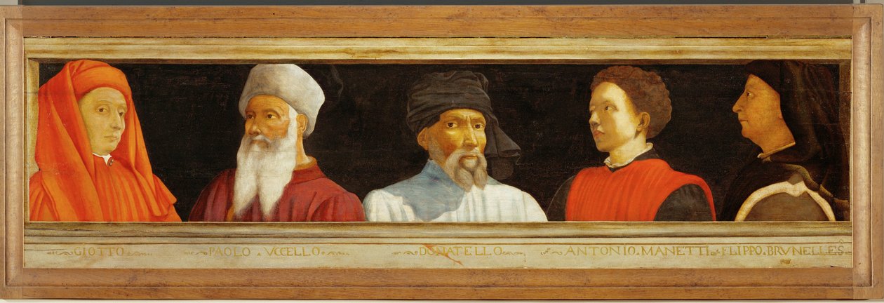Viisi renessanssin maalaustaiteen mestaria: Giotto, Uccello ... tekijältä Florentine School