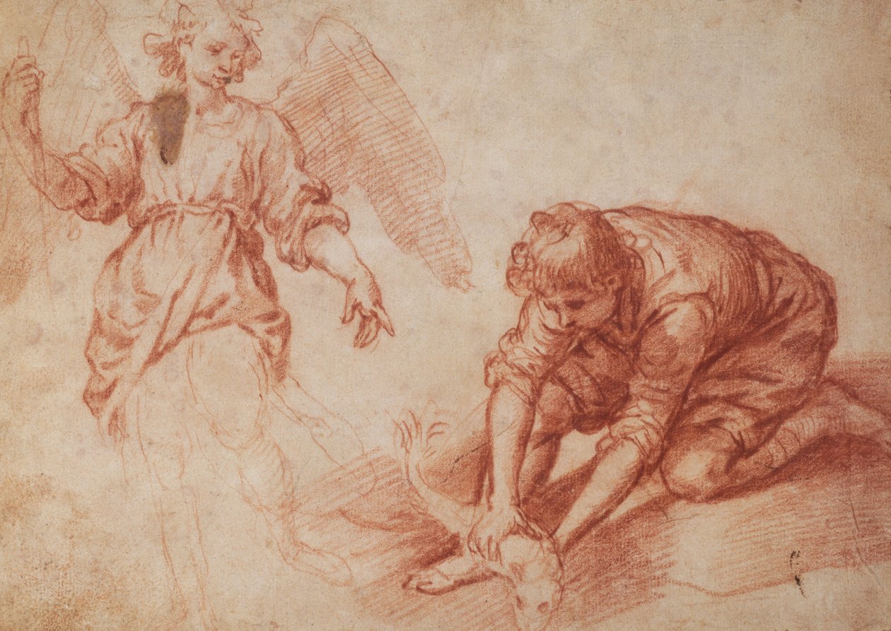 Tobias ja enkeli (punainen liitu) tekijältä Florentine School