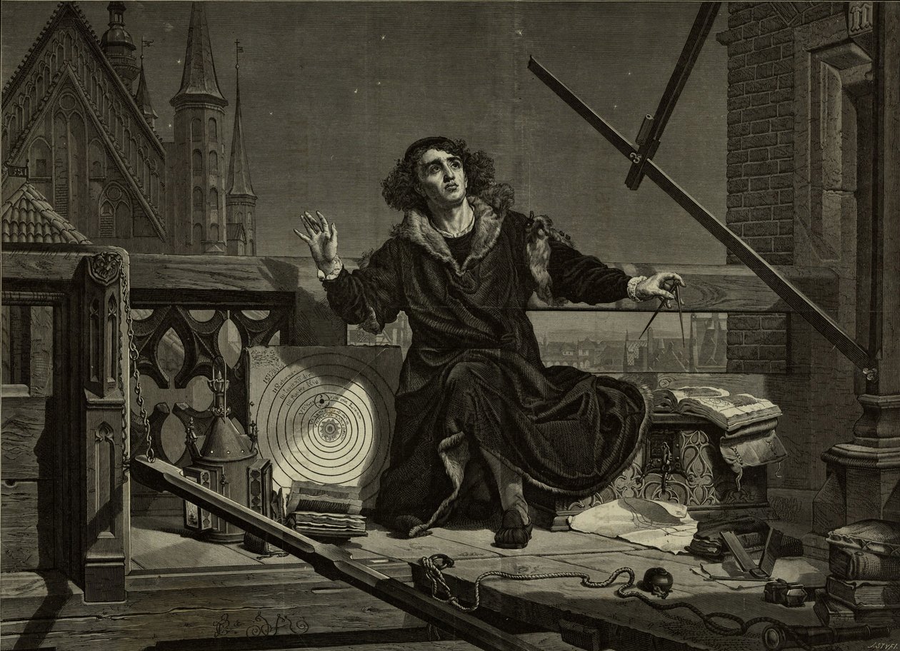 Nikolaus Kopernikus Jan Matejkon jälkeen, 1874. tekijältä Florian Stanislaw Cynk