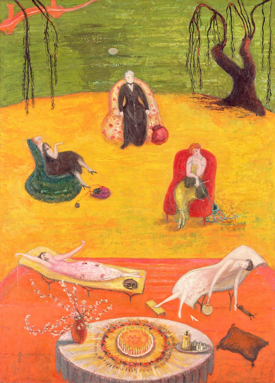 Huonekalut ja erilaiset esineet 1100- ja 1300-luvuilta tekijältä Florine Stettheimer