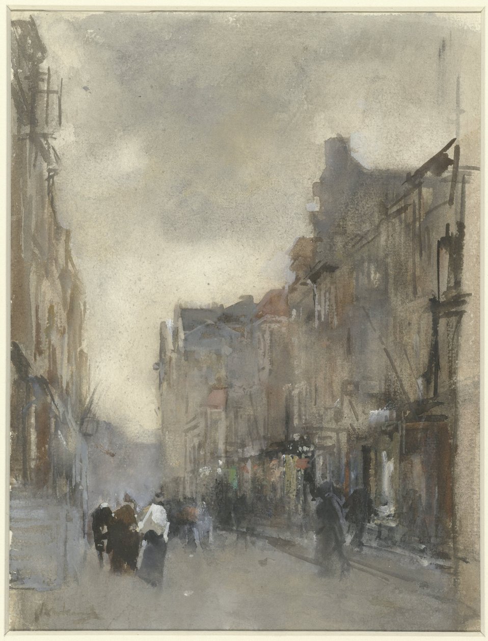 Katunäkymä Haagissa tekijältä Floris Arntzenius (signed by artist)