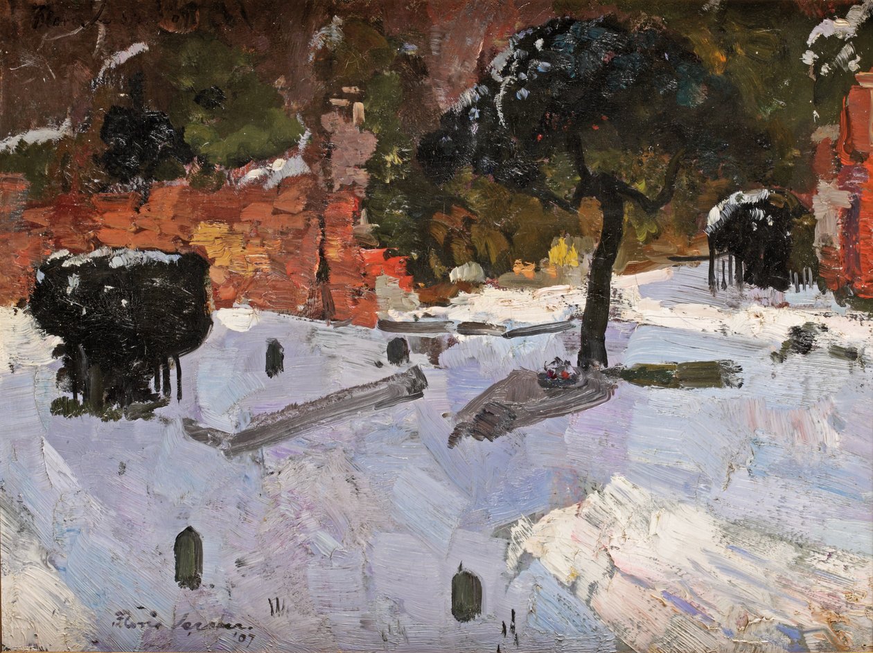 Hautausmaa Warmondissa, 1907 tekijältä Floris Verster