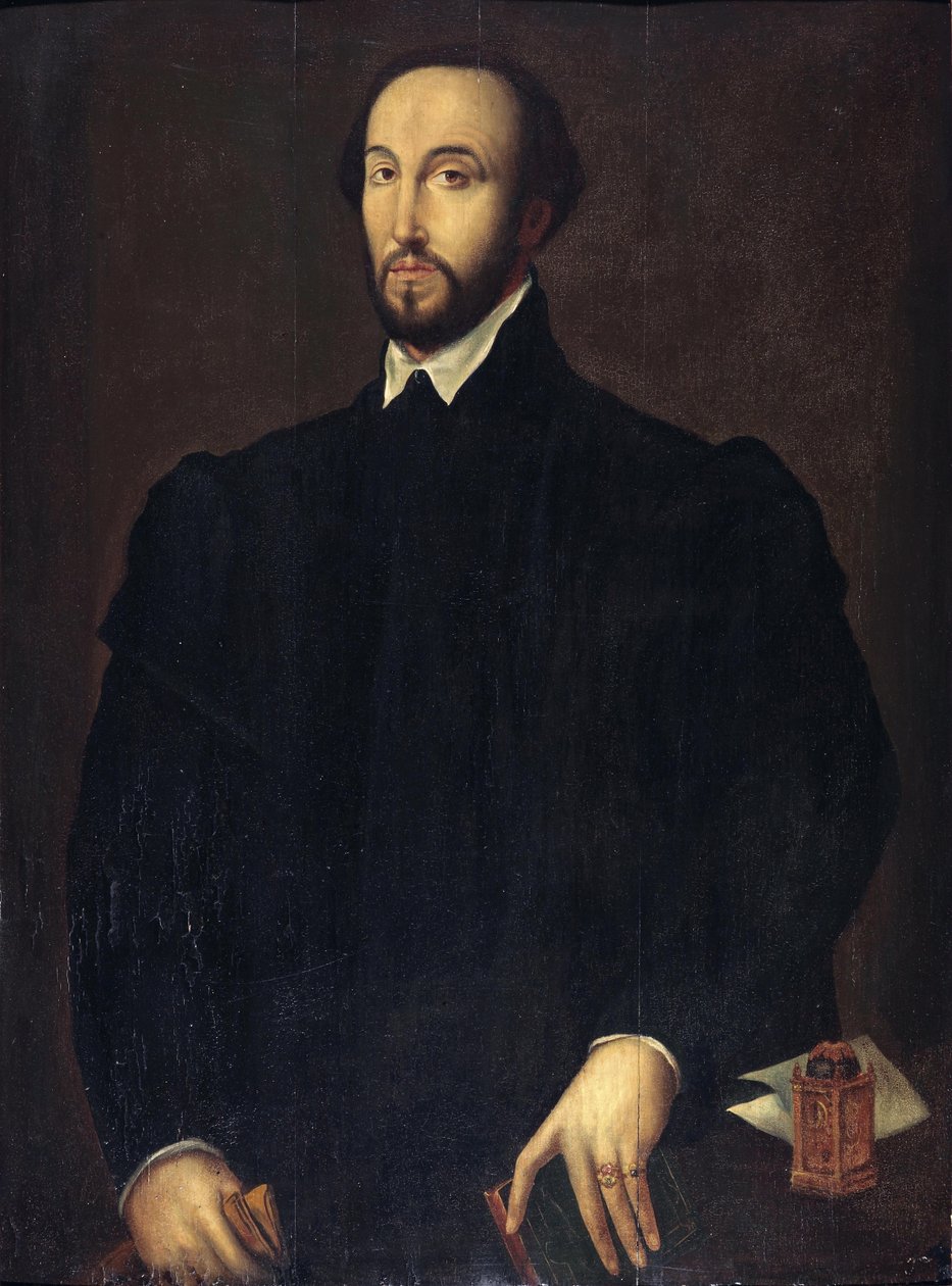 Bildnis des Antoine Perrenot de Granvelle (1517-1586), kardinaali ja ministeri espanjalaisessa Niederlandenissa tekijältä Follower of Antonis Mor