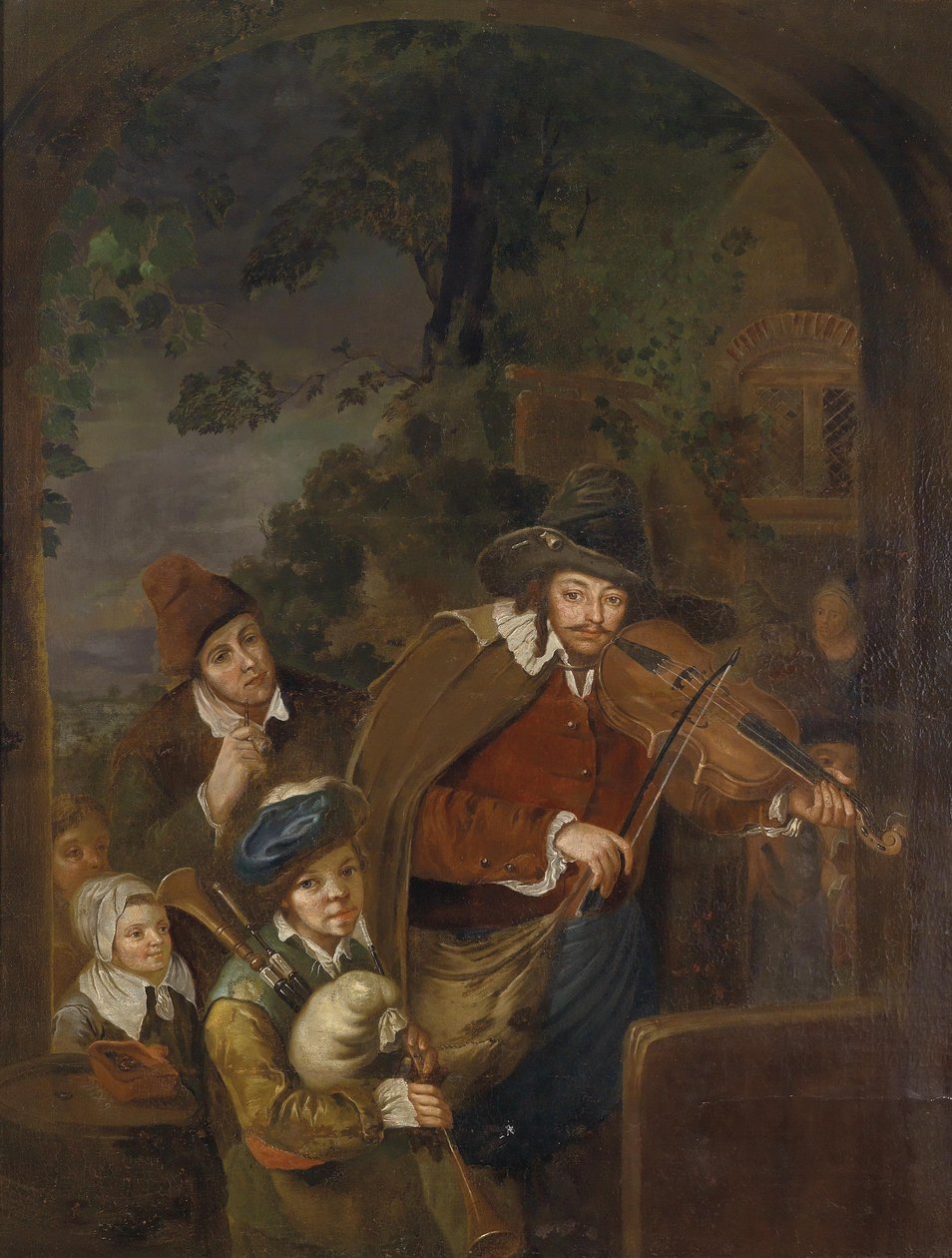 Wandermusikanten tekijältä Follower of Christian Wilhelm Ernst Dietrich