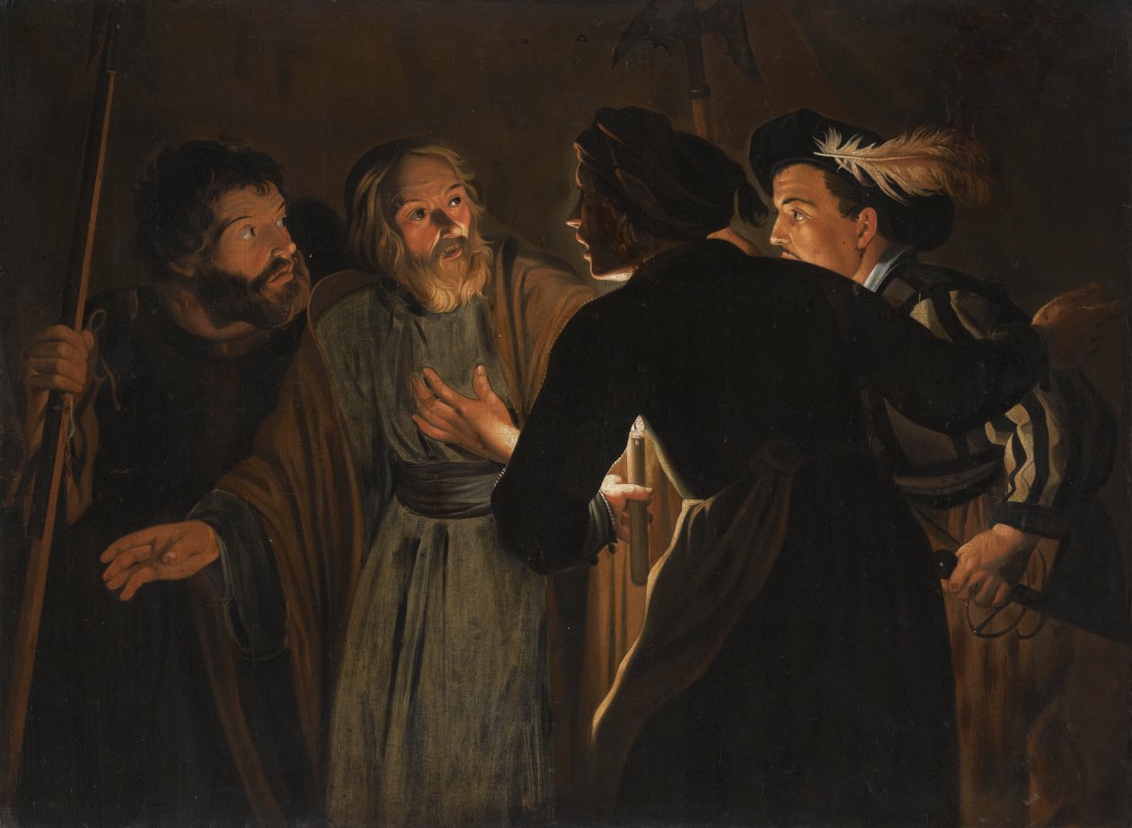 Pyhän Pietarin kieltäminen tekijältä Follower of Gerard Seghers