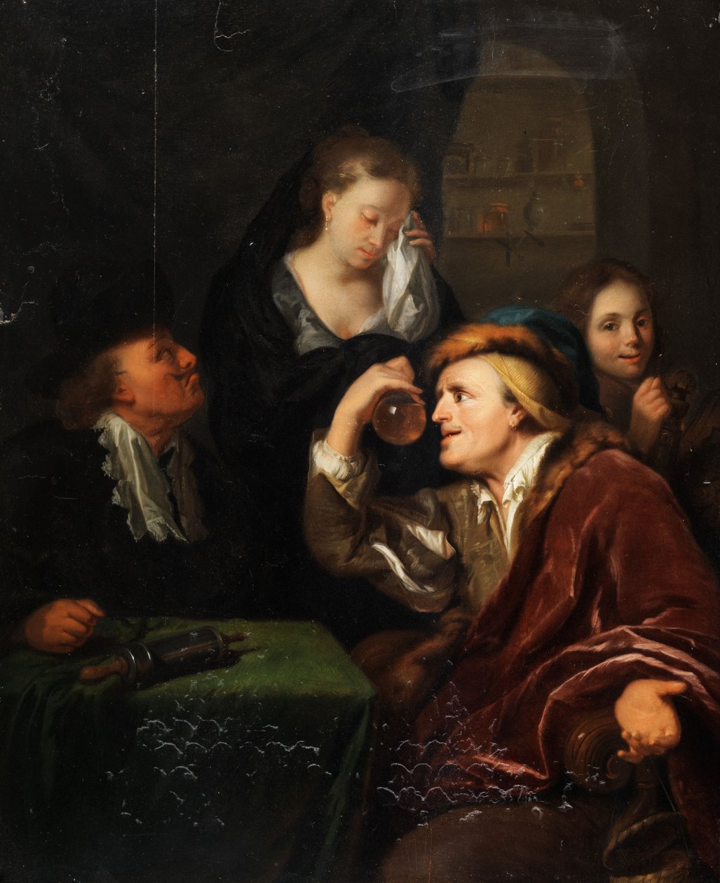 Medizinische Untersuchung tekijältä Follower of Godfried Schalcken