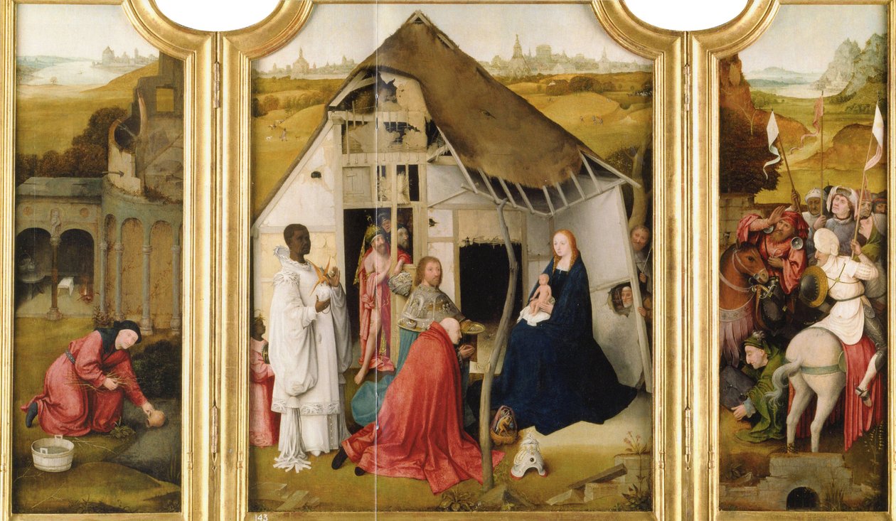 Maagien palvonta tekijältä Follower of Hieronymus Bosch