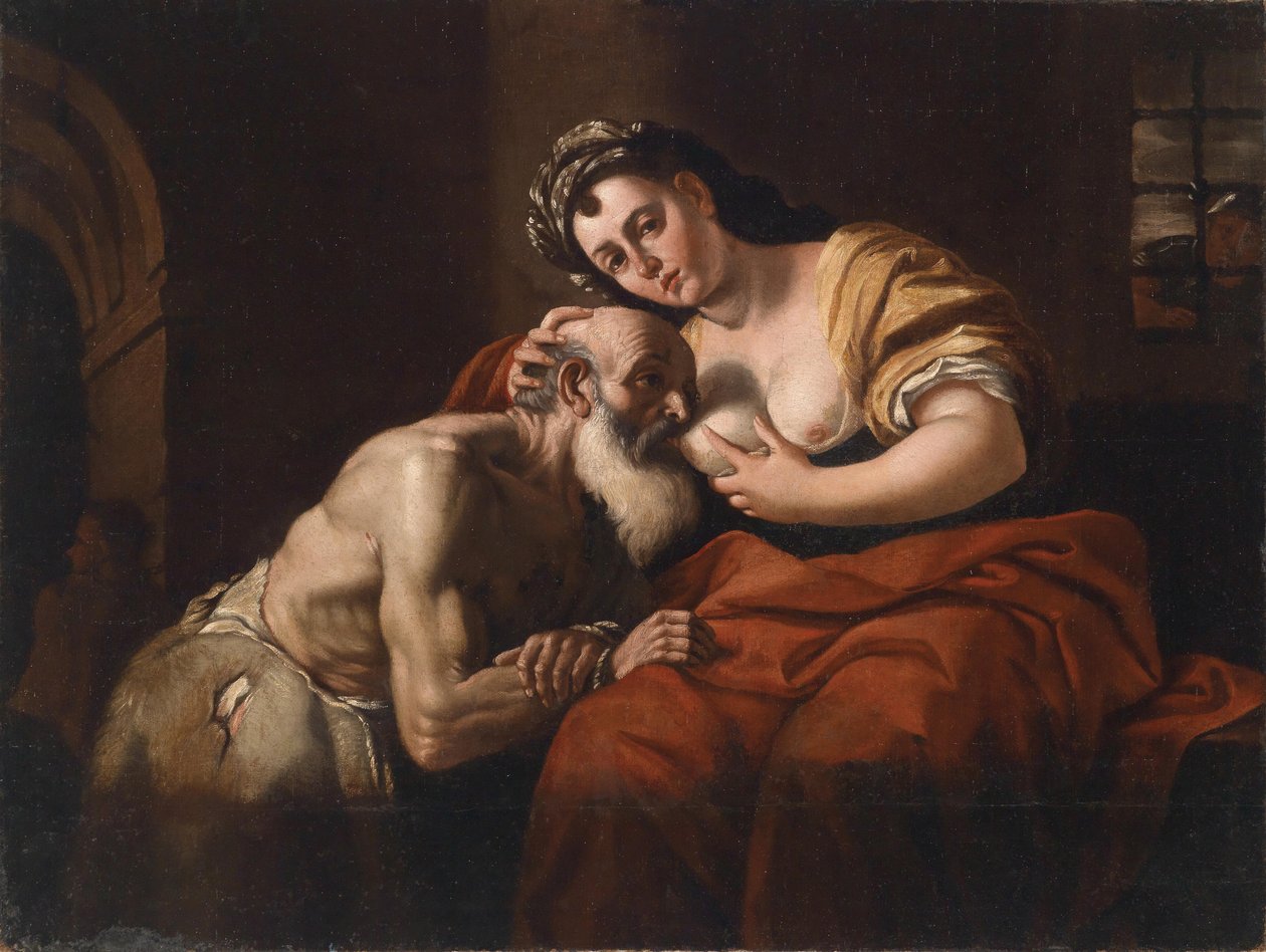 Caritas Romana tekijältä Follower of Mattia Preti