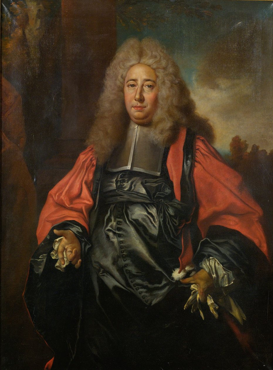 Ranskalaisen tuomarin muotokuva. tekijältä Follower of Nicolas de Largillière
