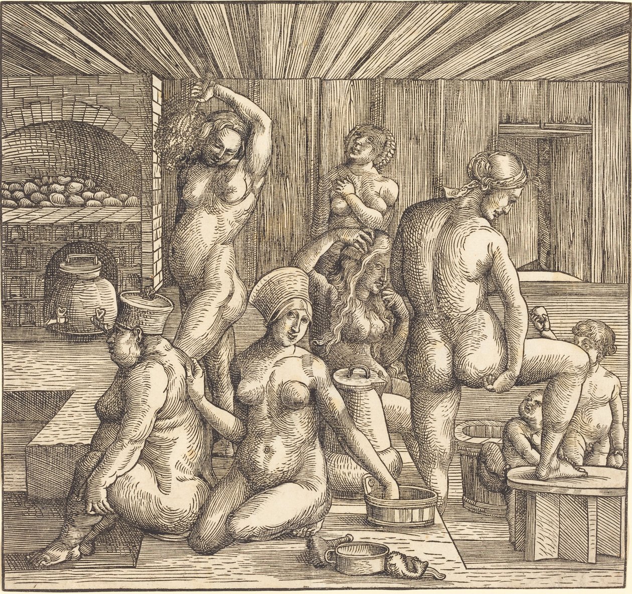 Naisten kylpylä tekijältä Follower of Albrecht Durer