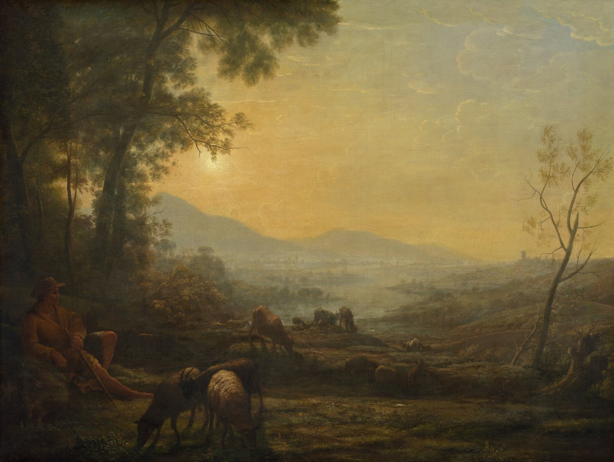 Paimenmies tekijältä Follower of Claude Lorrain