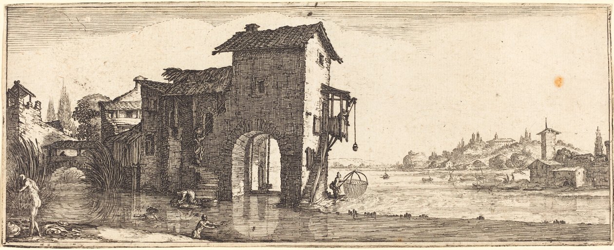 Vesimylly tekijältä Follower of Jacques Callot