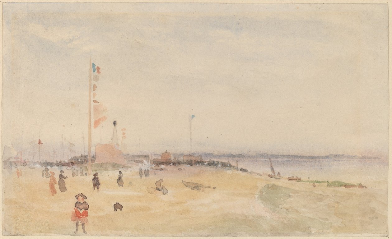 Pourville-sur-Mer tekijältä Follower of James McNeill Whistler