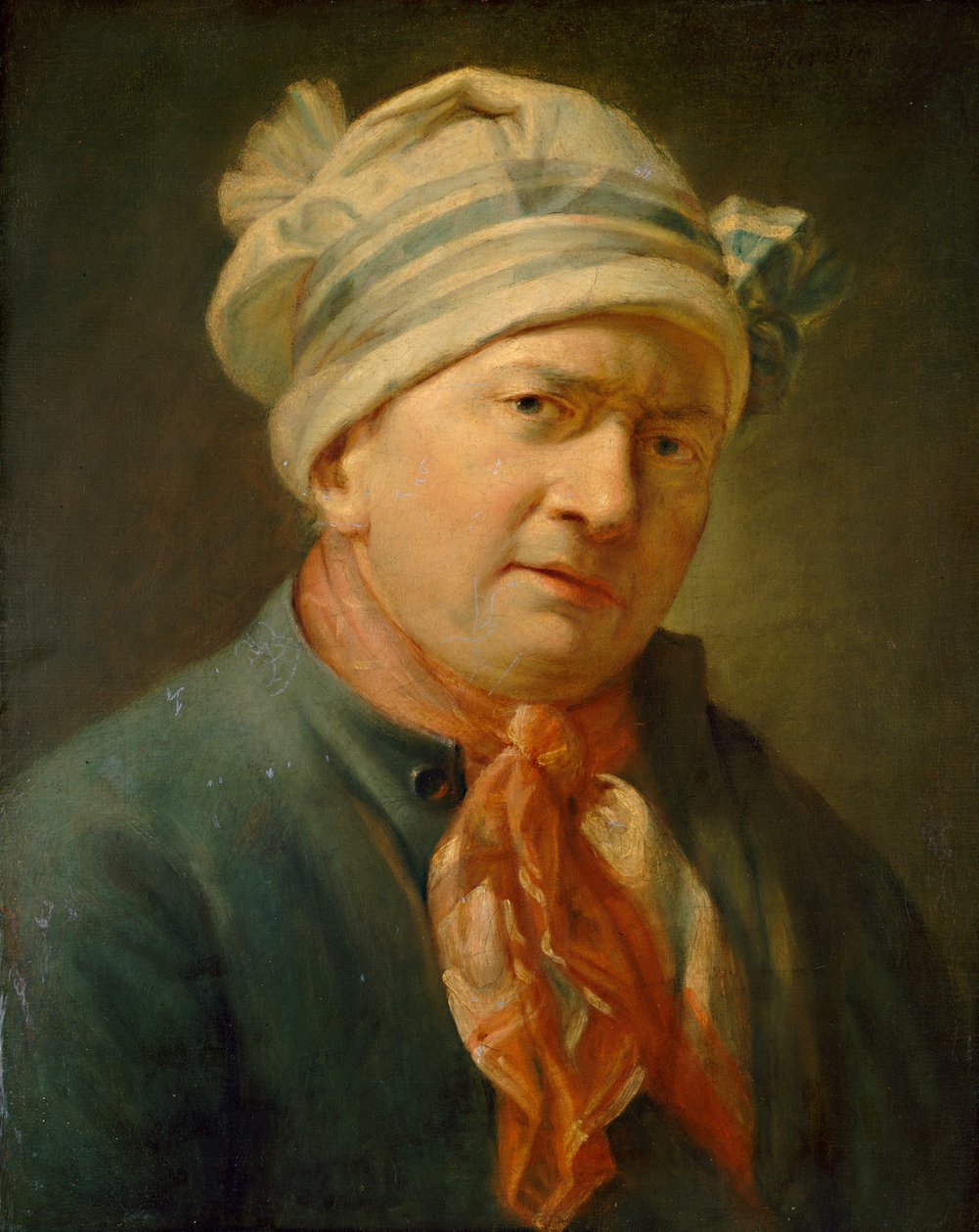 Miehen muotokuva tekijältä Follower of Jean Siméon Chardin