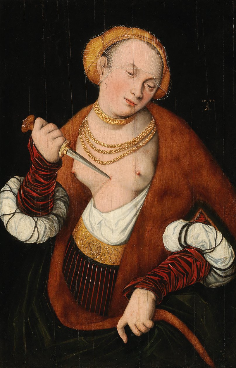 Lucretia tekijältä Follower of Lucas Cranach the Elder