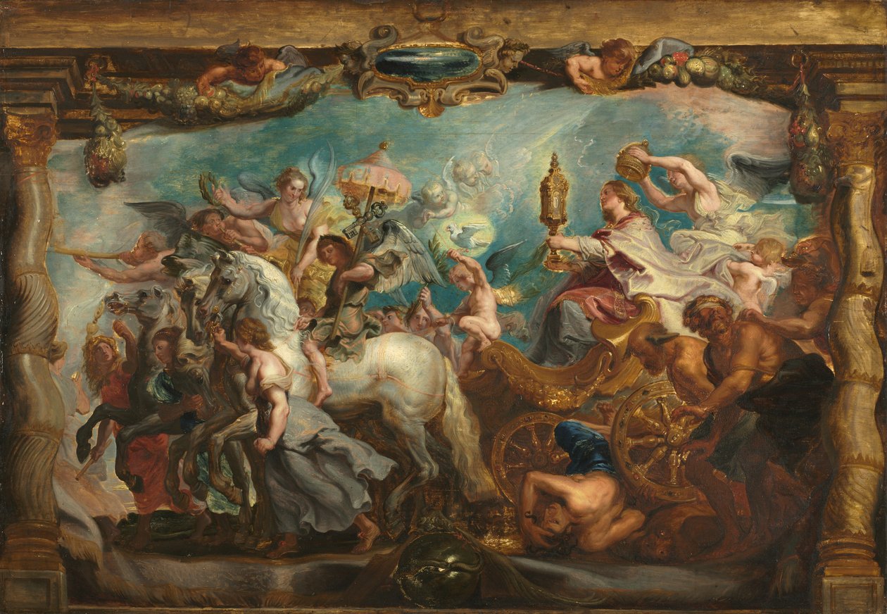 Kirkon voitto tekijältä Follower of Peter Paul Rubens