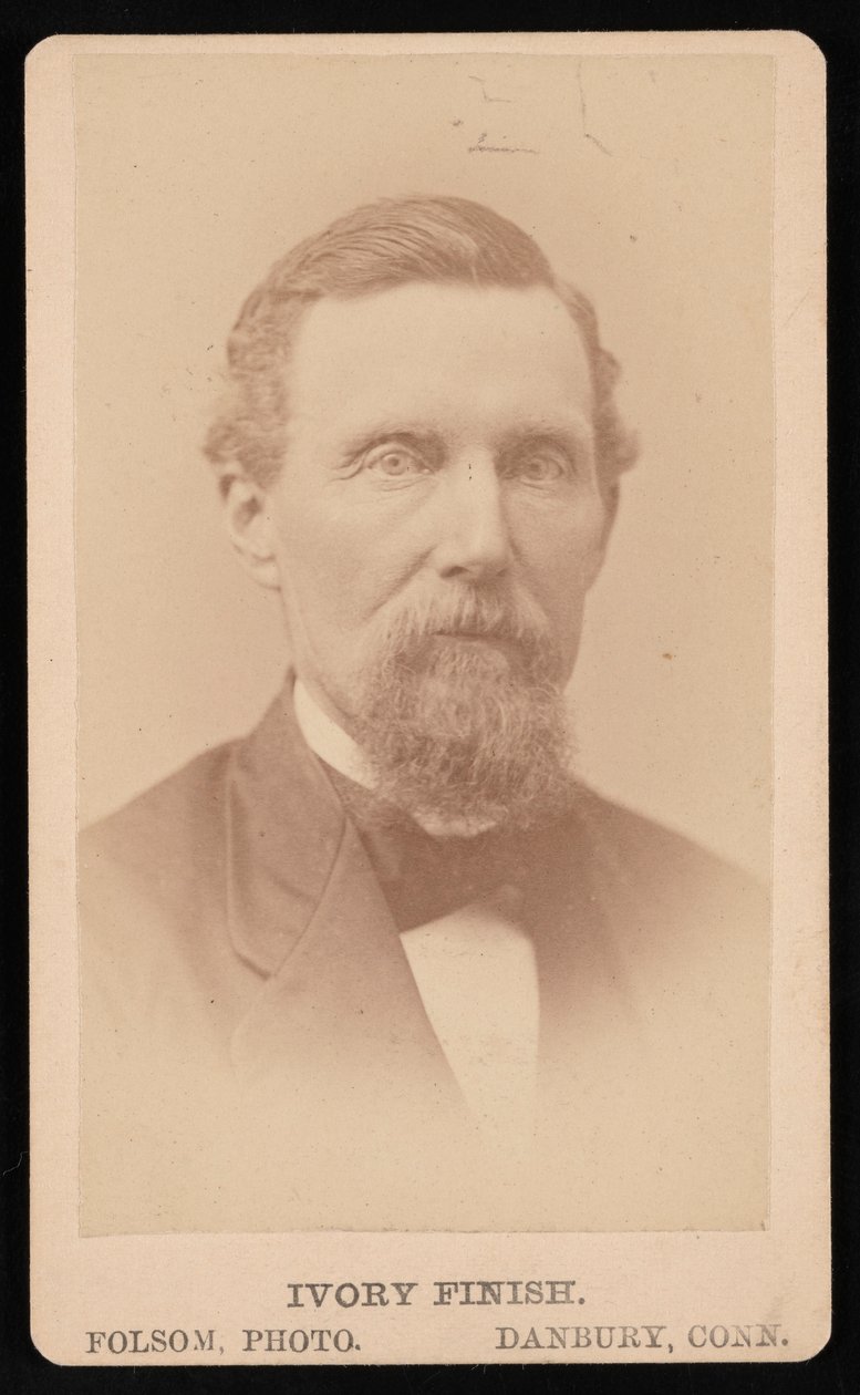 B.B. Kelloggin muotokuva, ennen vuotta 1876. tekijältä Folsom Photo