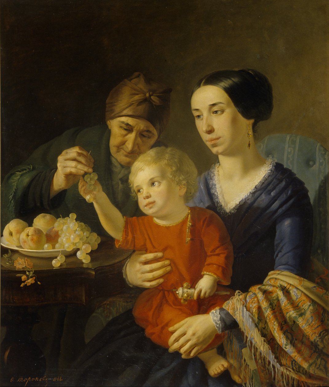 Perhekuva, 1848 tekijältä Foma Gavrilovich Toropov