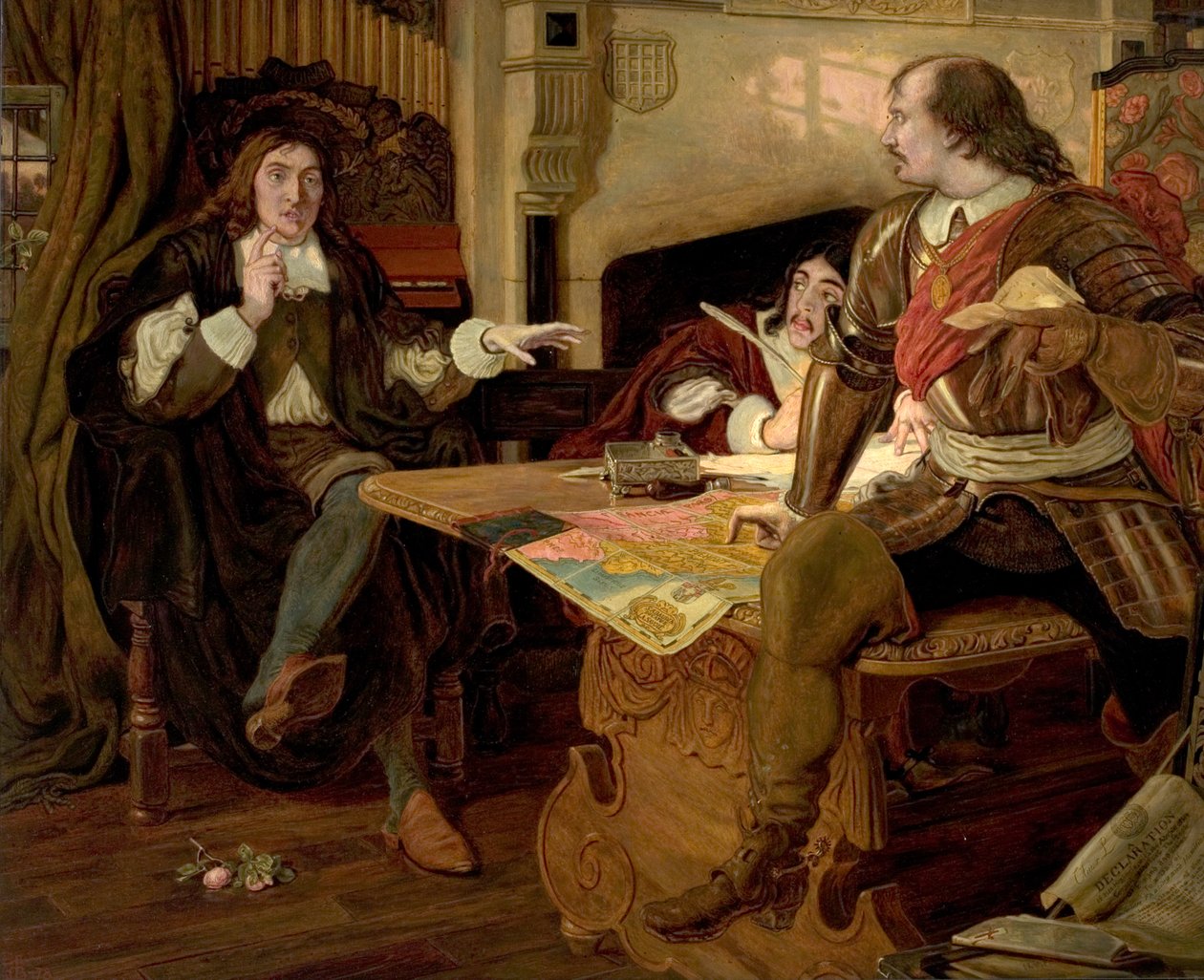 Cromwell Protector of the Vaudois, 1877 tekijältä Ford Madox Brown