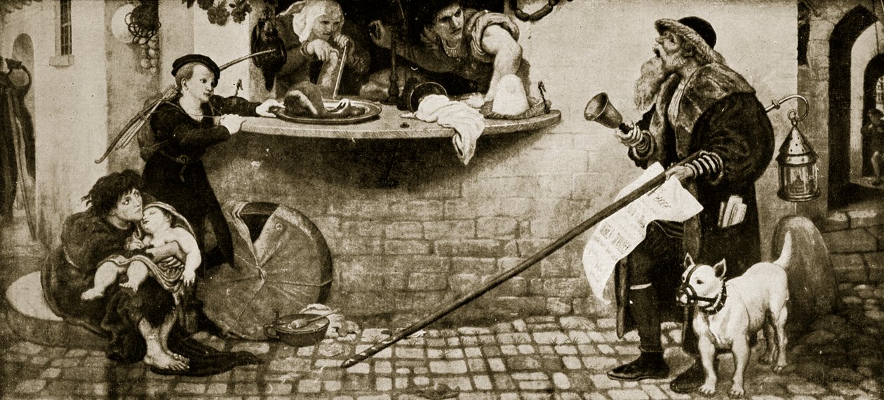 The Proklamation Regarding Weights and Measures, 1556, kuvitus teoksesta "Hutchinson
