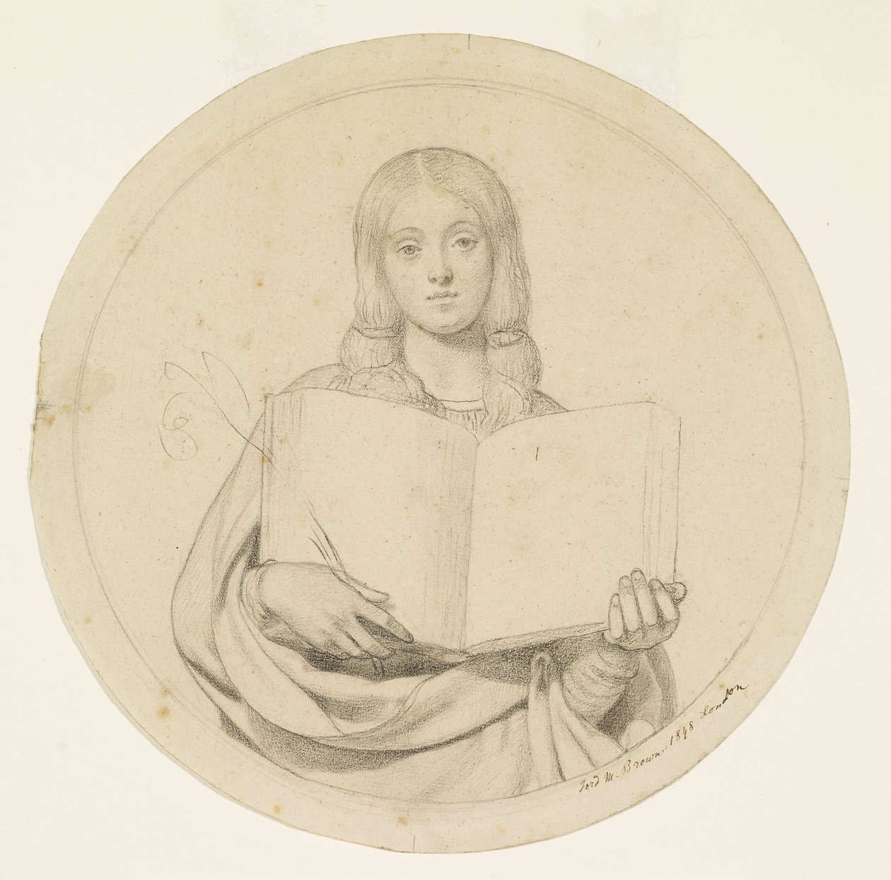 Wycliffe lukee raamatunkäännöstään tekijältä Ford Madox Brown